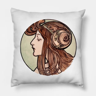 Alphonse Mucha - Stained Glass Pillow