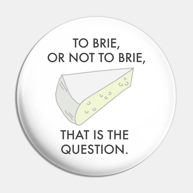 To Brie or not to brie. Cheese Pun. Pin by bullshirter