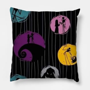 Simply Meant To Be Jack and Sally, the nightmare before Christmas, jack skellington, halloween, pumpkin king Pillow