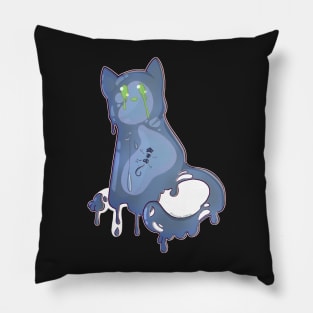 Space Cat - Blue Alien Slime Pillow