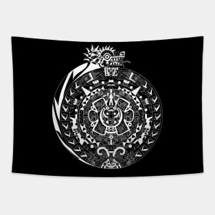 solatzo the mexican quetzalcoatl in sunshine calendar Tapestry