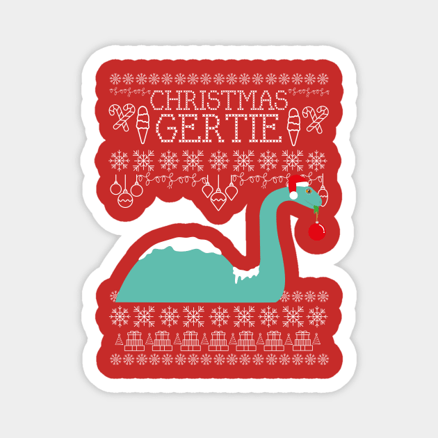 Christmas Gertie Magnet by littlesparks