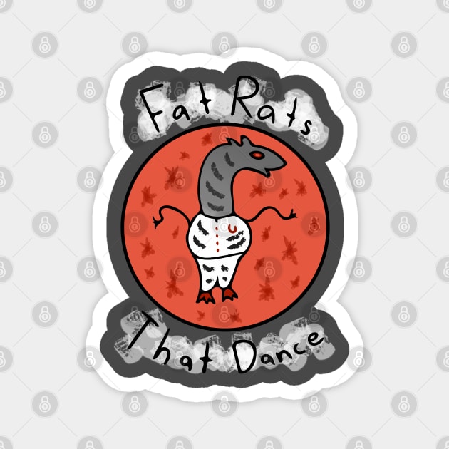 Fat Rats That Dance Magnet by Davey's Designs