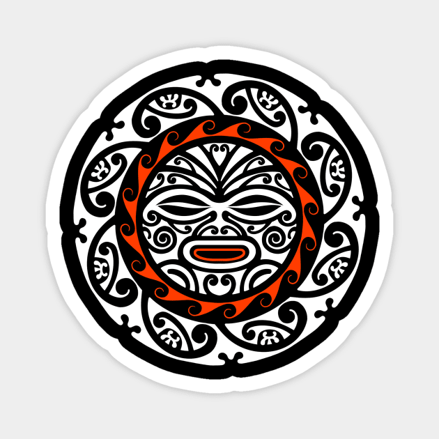 Fire face Magnet by Tikitattoo