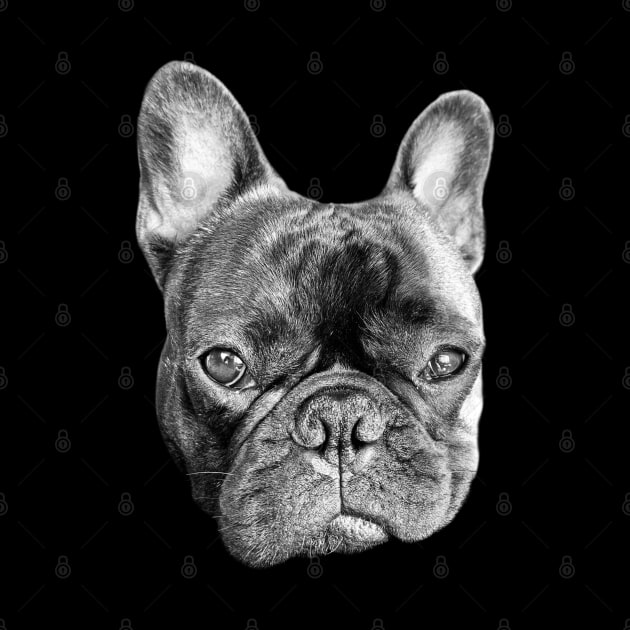 serious french bulldog puppy by Teeject