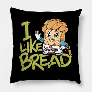 Funny Sourdough Bread Baking Minimalist Bakery Pillow