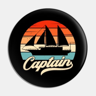 Sailing Ship Captain Vintage Sailboat Sailing Pin