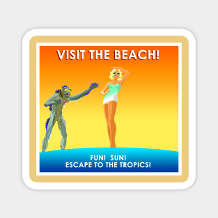 Satire Beach Poster Magnet