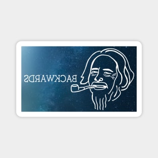 Backwards Law Alan Watts Fan Art Magnet