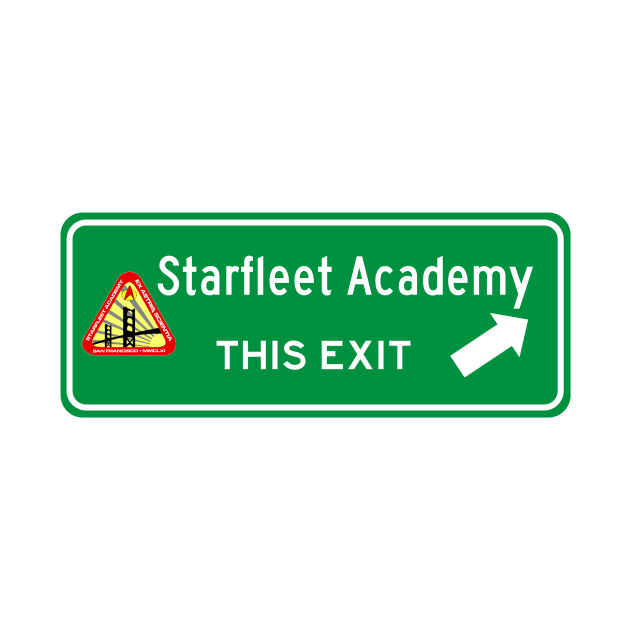 Star Fleet Academy Highway Exit Sign by Starbase79