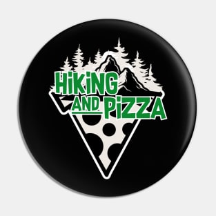 hiking and pizza 2 Pin
