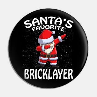 Santas Favorite Bricklayer Christmas Pin