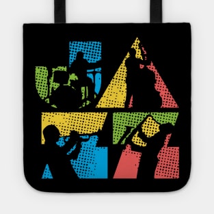 Jazz Logotype With 4 Jazz Musicians Tote