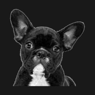 Black and White French Bulldog T-Shirt