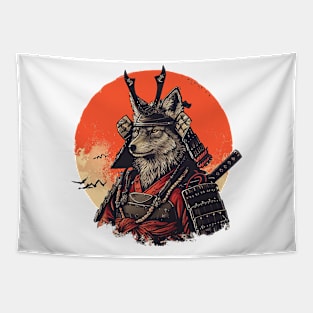 samurai wolf Tapestry