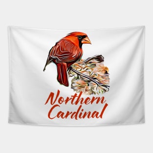 Northern Cardinal Red Tapestry