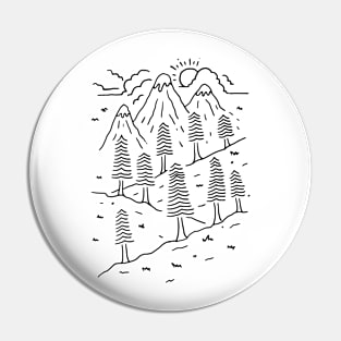 Hiking Trails (for Light) Pin