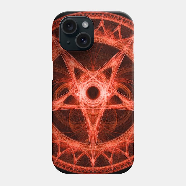 Evil Star Fractal Phone Case by Possibly Fractal