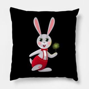 Funny rabbit Pillow