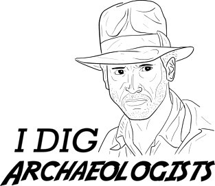 I DIG Archaeologists (Light Shirt) Magnet