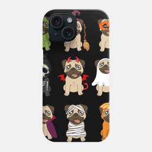 Pugs Halloween Funny Pugs Costume Phone Case