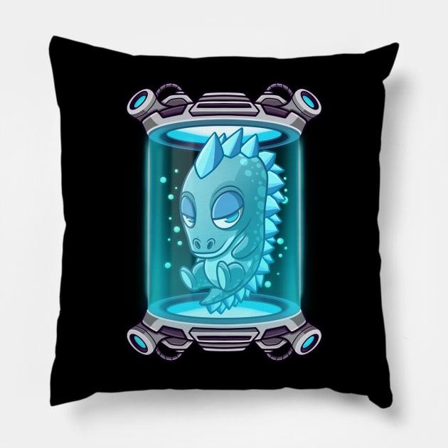 Baby Dino Clone 9 Pillow by Popon85