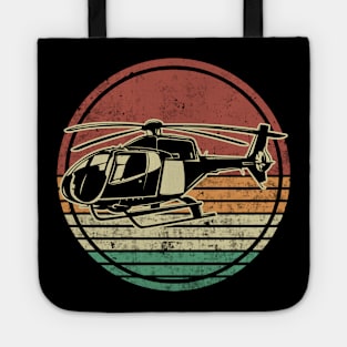 Helicopter Pilot Retro Vintage Tote