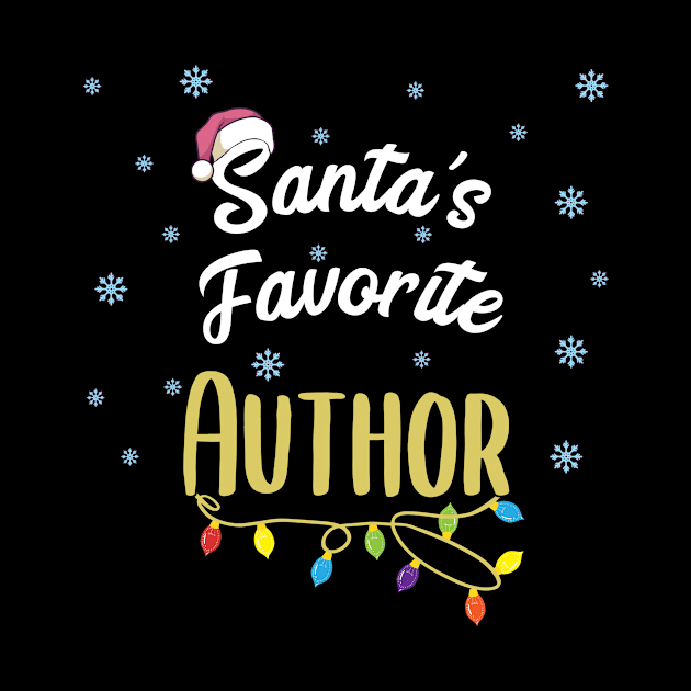 Santa's Favorite Author Writer Writing Gifts by MGO Design