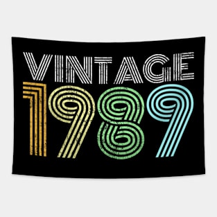 Vintage 1989 Retro 80's 30th Birthday Gift Tapestry