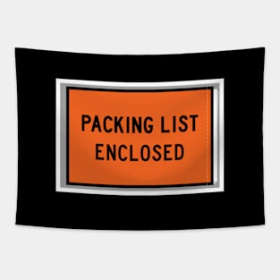 Packing List Enclosed Tapestry