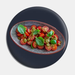 Food Tomato with Basil Pesto Photo Pin