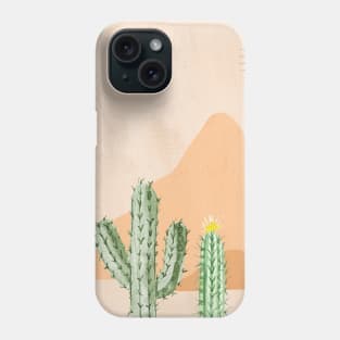 Watercolor Desert Landscape Day Phone Case