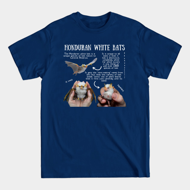 Disover Animal Facts - Honduran White Bats - Bats - T-Shirt