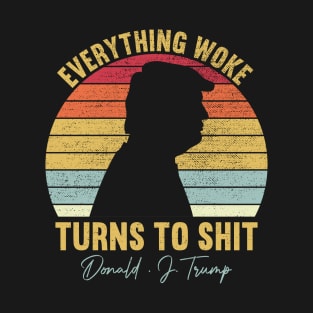 Everything Woke Turns To Shit Vintage T-Shirt