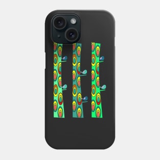 Birds and colorful trees Phone Case
