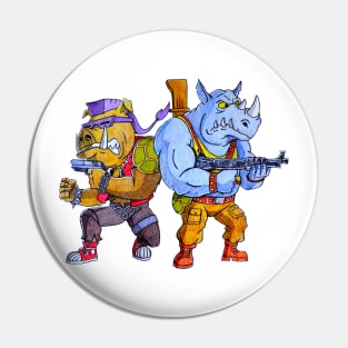 Bebop & Rocksteady Pin