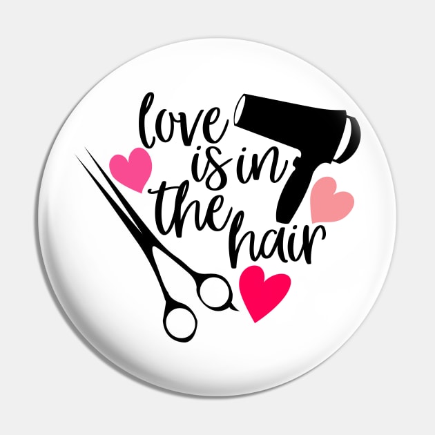 Love is in the hair Pin by Coral Graphics