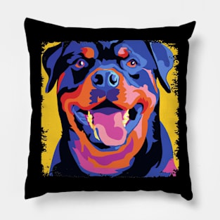 Rottweiler Pop Art - Dog Lover Gifts Pillow
