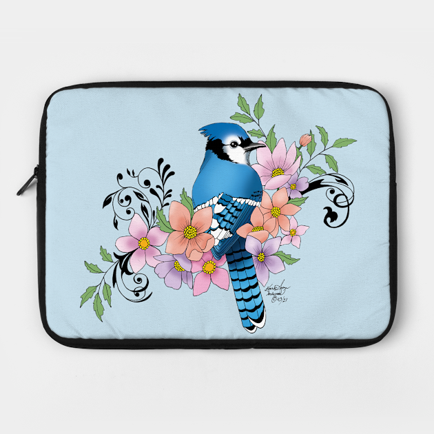 Blue Jay Blue Jay Laptop Sleeve Teepublic Uk