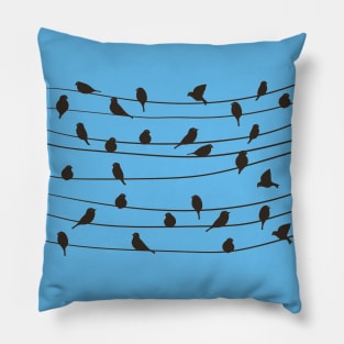 Birds On A Wire Pillow