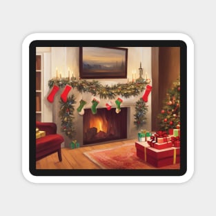 Fireside Christmas - Scene 2 Magnet