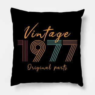 Vintage 1977 Birthday gift Pillow