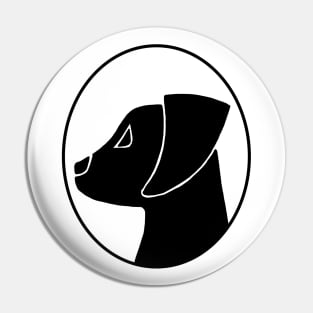 Labrador Puppy Cameo Pin