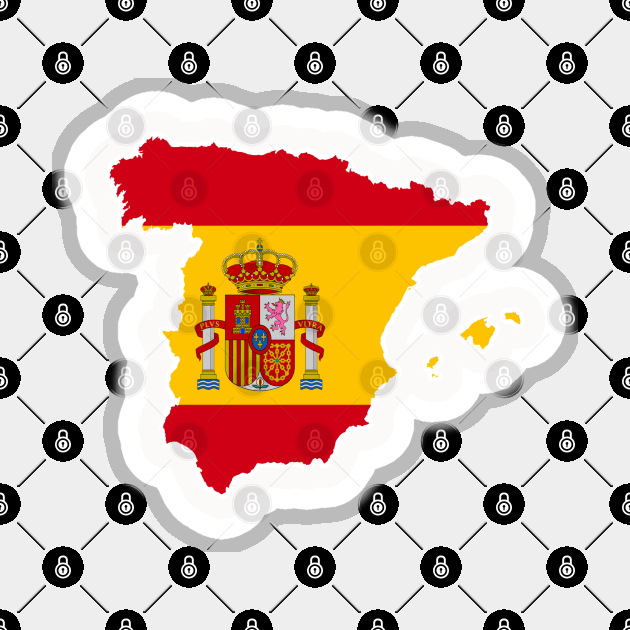 Spain map, flag Magnet by Aliii63s