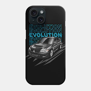 Lancer Evolution VIII Tuner (Macho Black) Phone Case