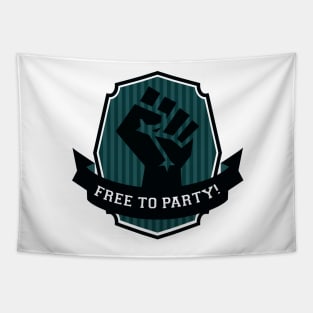 Free To PARTY! Tapestry