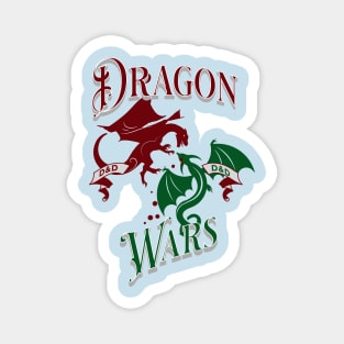 Greeen and Red Dragon Wars Magnet