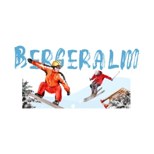 Skiing and snowboarding in Bergeralm T-Shirt