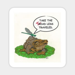 Toad Less Traveled Magnet