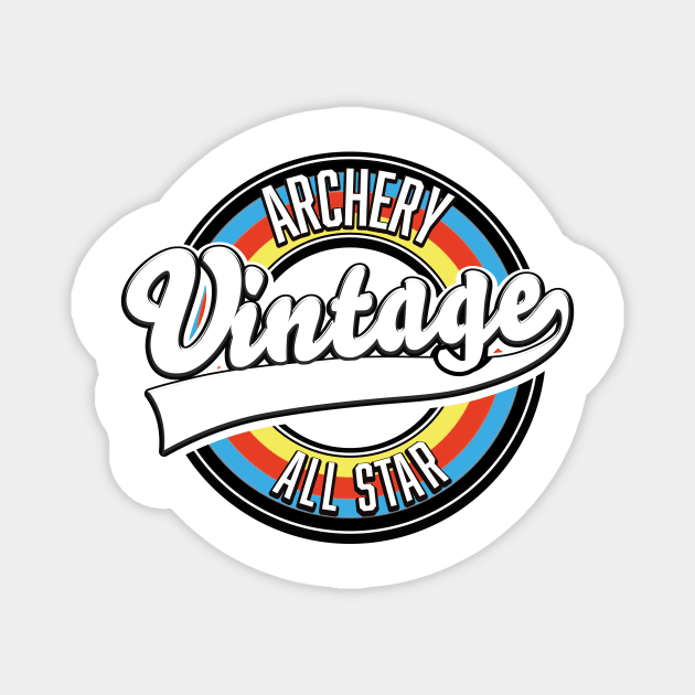 Archery Vintage All star logo Magnet by nickemporium1